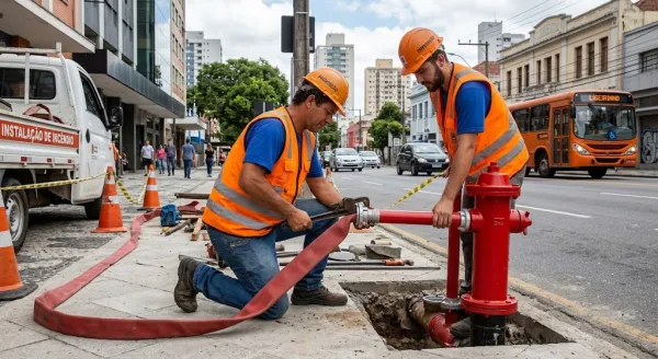 Laudo técnico de rede de hidrantes Curitiba